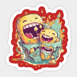 Laugh More Sticker